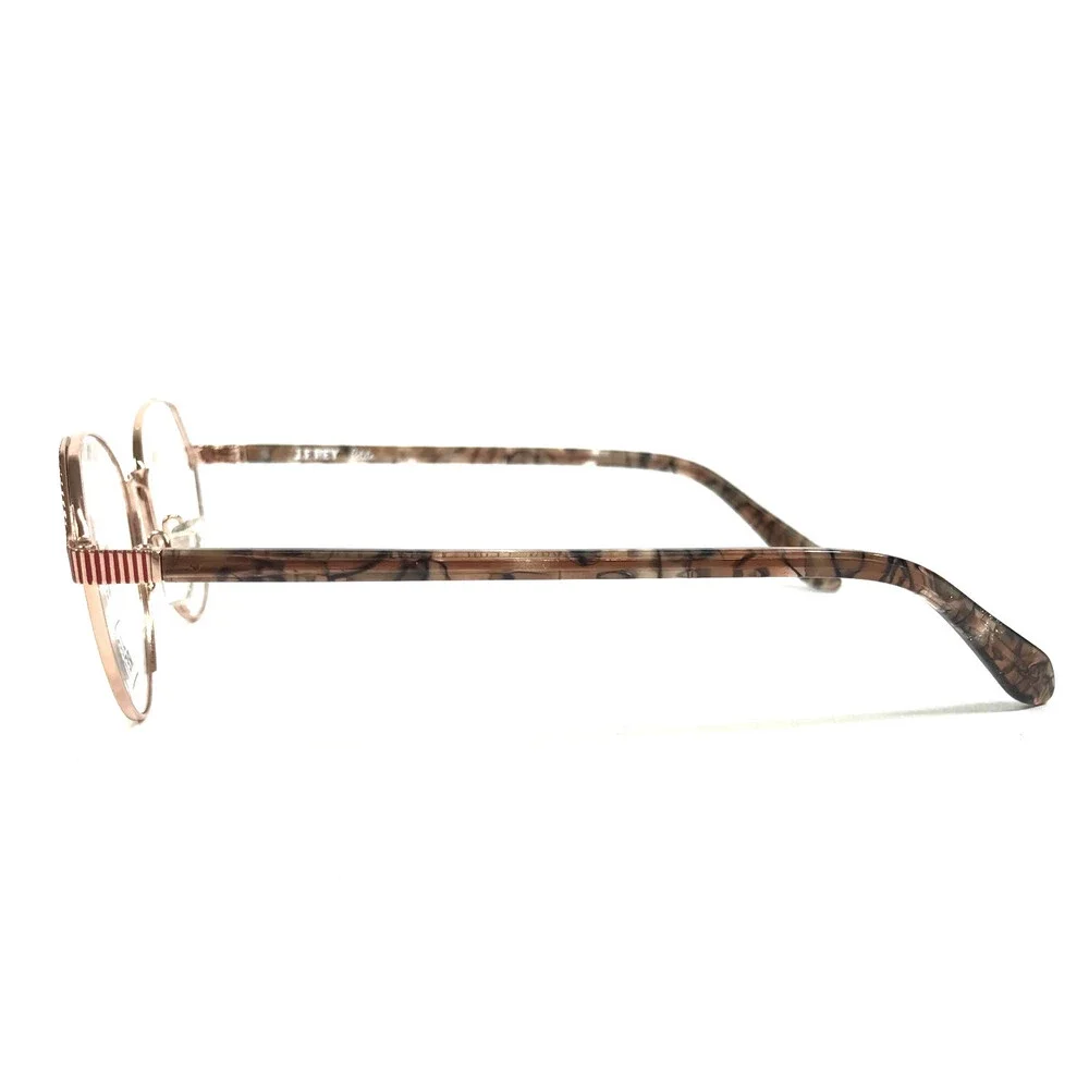 J.F. Rey Petite Eyeglasses Frames PM086 5530 Gray Rose Gold Burgundy 47-16-140